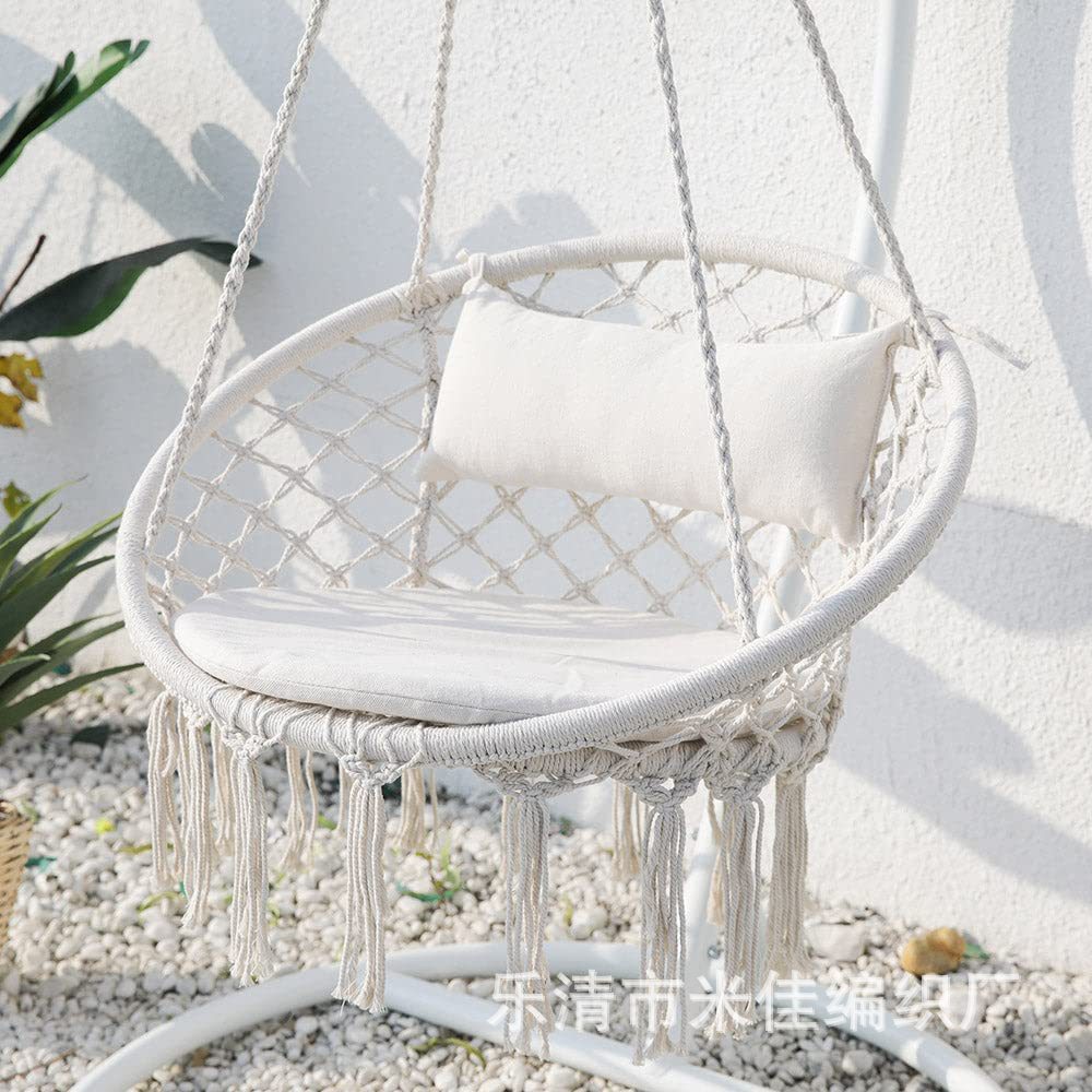 Специальный висячий стул гамак с кисточками из хлопкового каната для B & B прямая доставка от производителя
