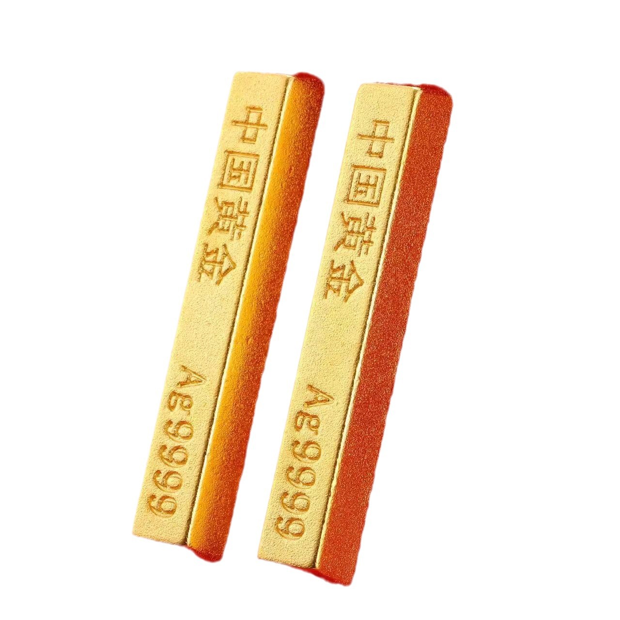 Factory simulation gold bar China gold copper plated alloy gold shop bank same investment gold bar gold brick sample props