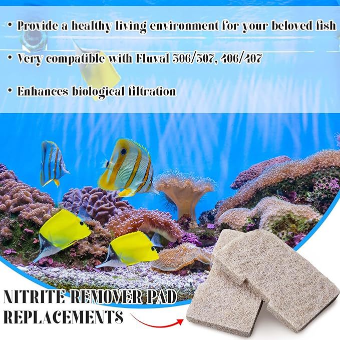 Phosphate Remover Filter Compatible Fluval 307/407/306/406 Replacement Pad Aquarium