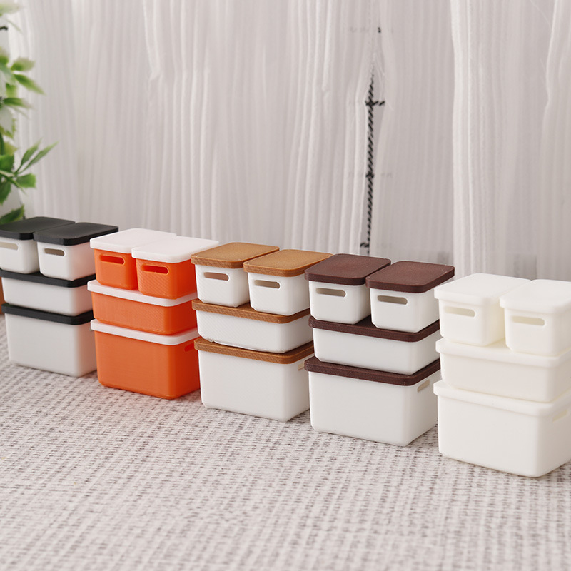 Miniature Model 12-Point Dollhouse Storage Box Mini Ornaments Dollhouse Play House DIY Toys