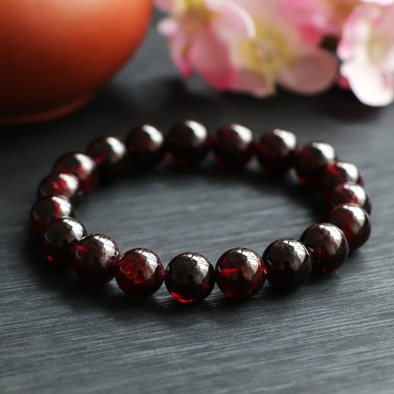 Браслет из натурального граната Гуань Юй, 9 мм, разноцветный камень, бразильский кристалл, оптовая продажа, дропшиппинг S4030906
