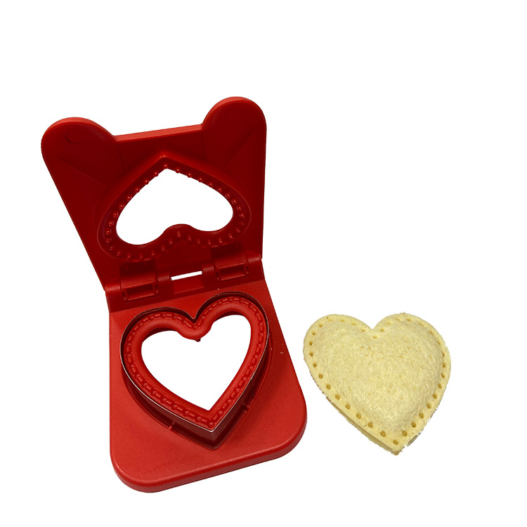 New stainless steel bread cutting sandwich cutting die Toast pocket bread tool embossed toast cutting baking