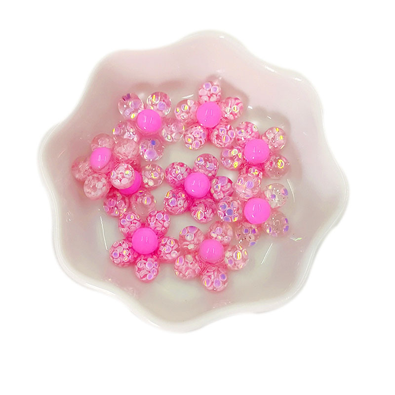 Children's Ring Sequin Accessories Handmade Material Resin Flower Butterfly Fish Hairpin Haircord Decoration Girl Jewelry