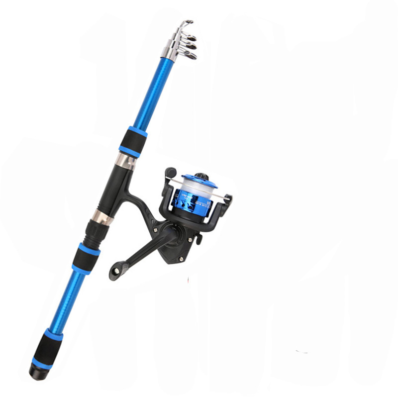 Foreign Trade Super Hard Sea Rod Set Portable Sea Rod Throwing Rod Long-Range Casting Rod Fiberglass Sea Rod Wholesale Full Set of Fishing Rod