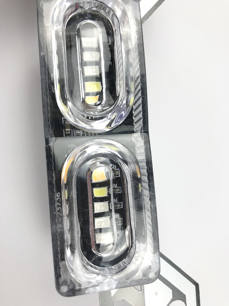 Motorcycle Decorative Lanterns 12VLED Fantasy Flowing Water Flashing Lights Scooter Modified Angel Wings Colorful Tail Lights