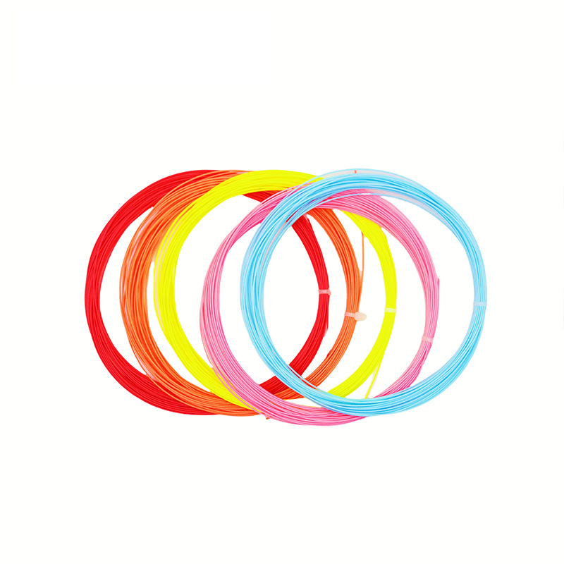 Manufacturer's Colorful Badminton Racket String Nylon String High Elastic Racket String Resistant to Shock Absorption and Not Tiring Badminton Racket String