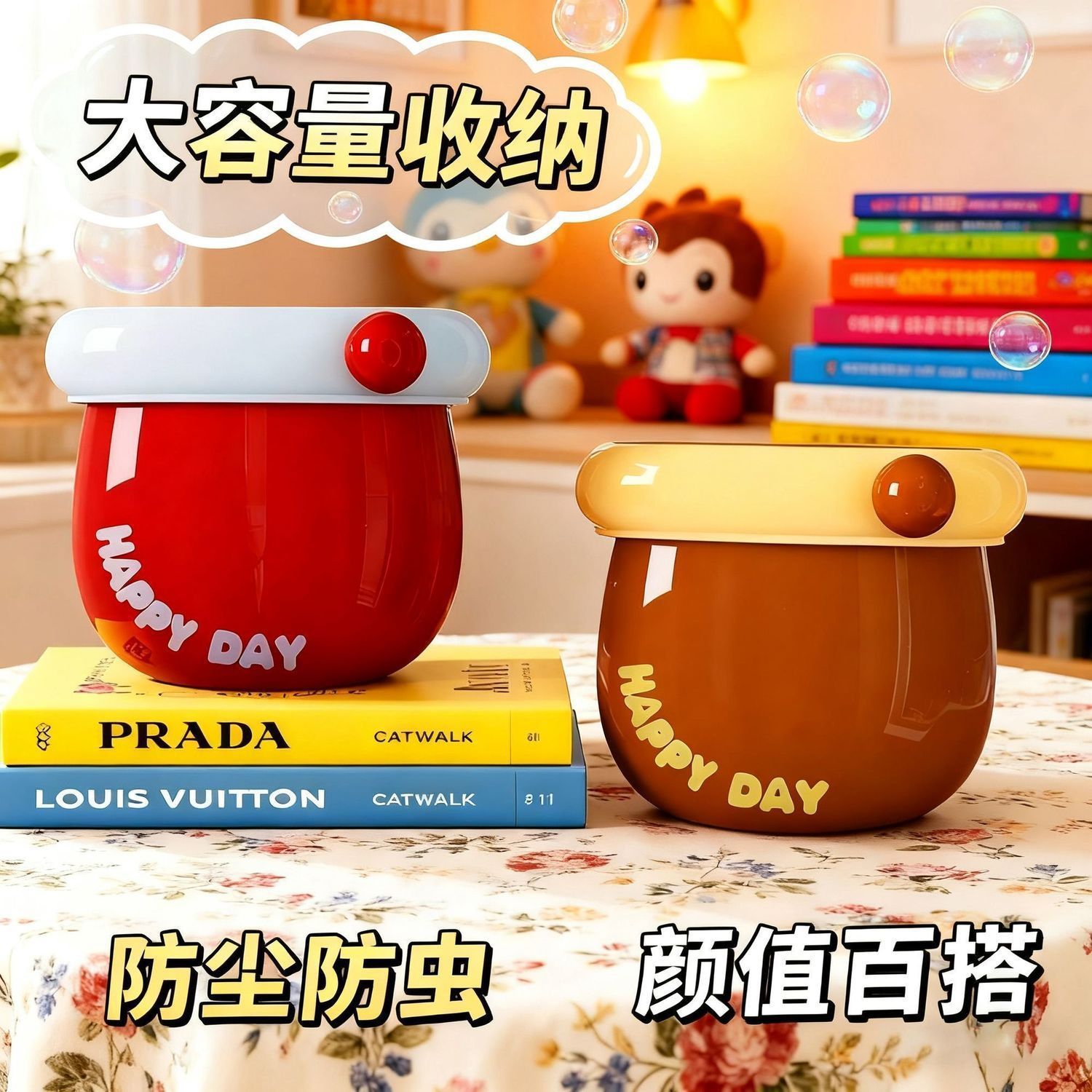 Dopamine Magnetic Absorption Box New Kitchen Refrigerator Sundry Storage Box Desktop Pen Holder Creative Stationery Storage Box