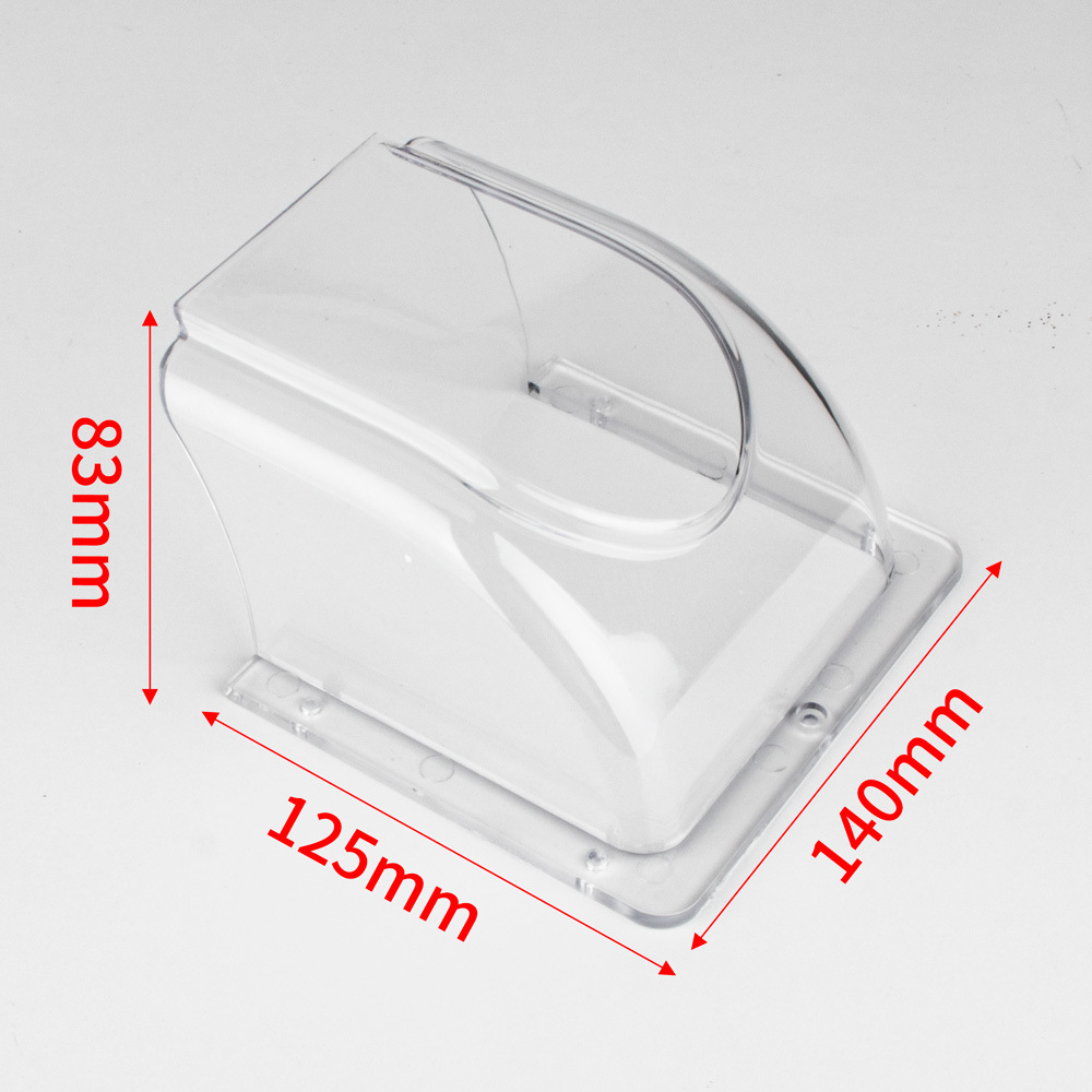 Access Control Machine Rainproof Cover Transparent Acrylic Attendance Machine Fingerprint Machine Rainproof Cover Sunshade Rainproof Waterproof Protective Box
