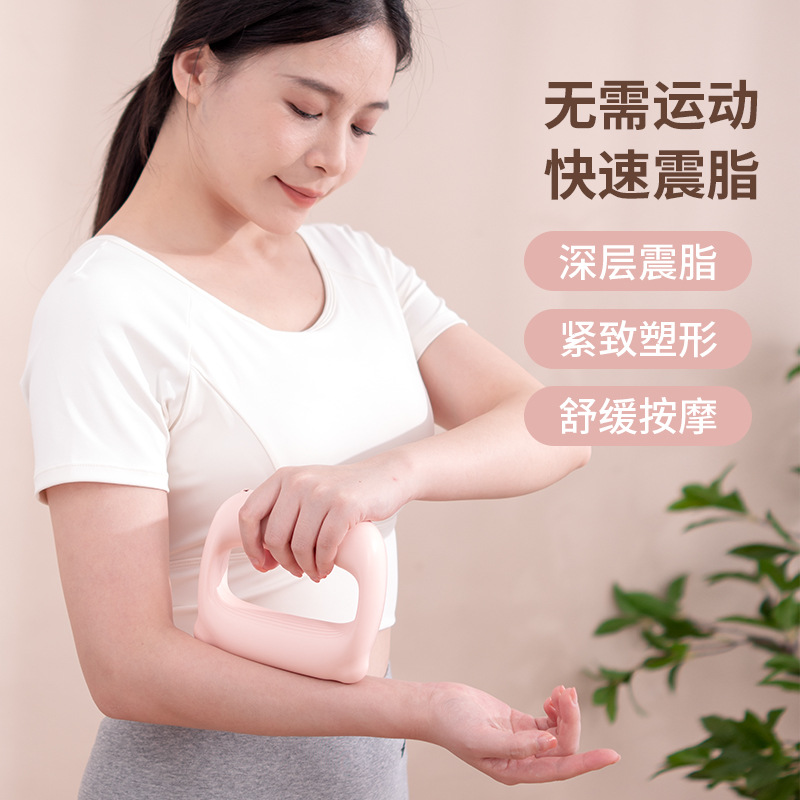 Массажный кольцевой пистолет, портативный мини массажер для шеи и плеч