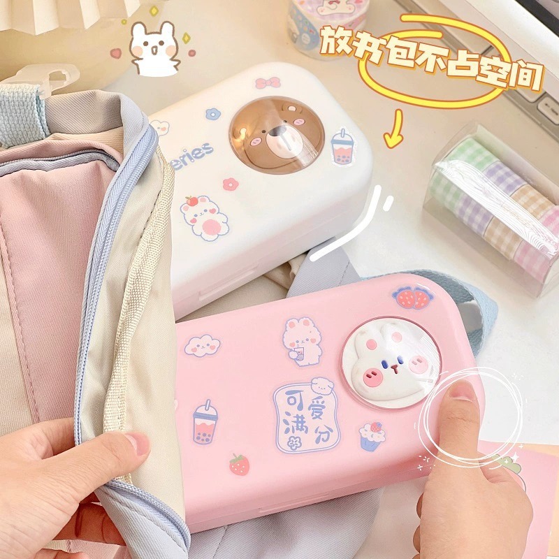 3D Stationery Box Multifunctional Pencil Box for Boys and Girls Primary School Students First and Second Grade Kindergarten Cartoon Cute and Good-Looking