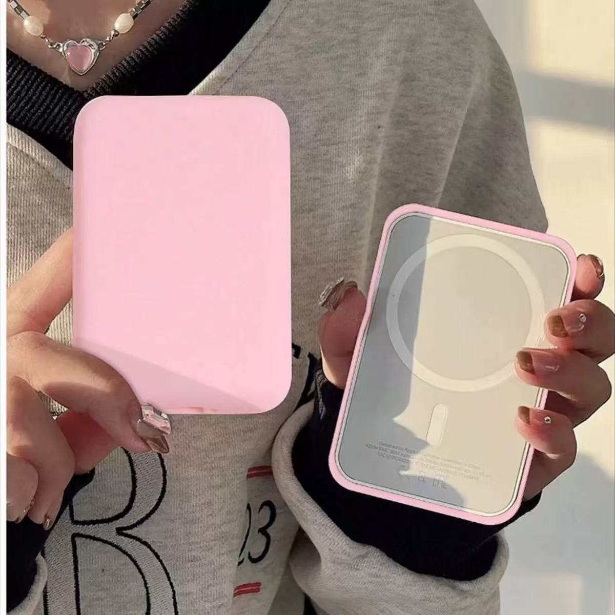 Защитный чехол для магнитной портативной зарядки Apple, противоударный, Magsafe, накладной внешний аккумулятор, защитный чехол против падений