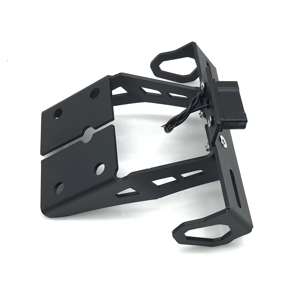 Suitable for Suzuki motorcycle Gixxer 150 250 SF250 modified short license plate frame with light license plate frame