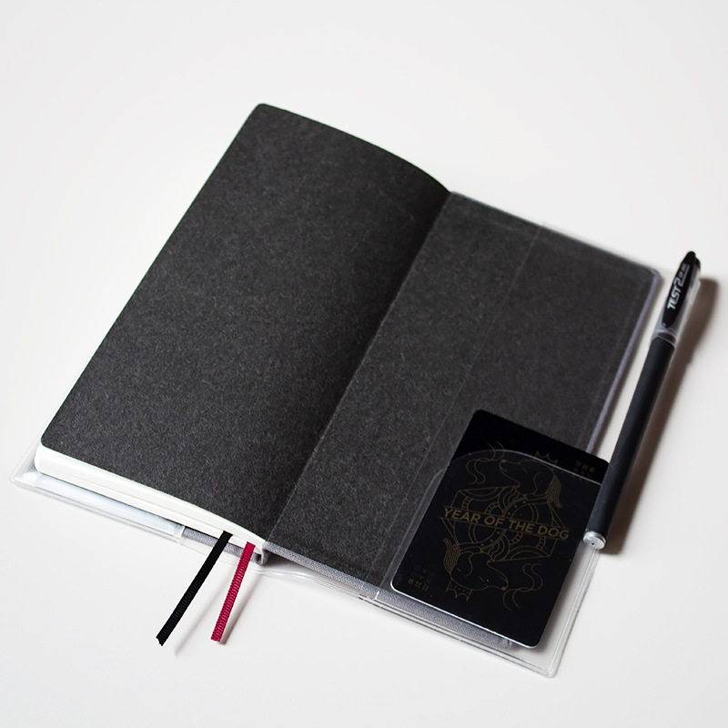 Protective Cover Notebook Pvc48K Notebook Book Cover Notebook Book Cover Waterproof Student A6 Transparent Book Cover Inner Core