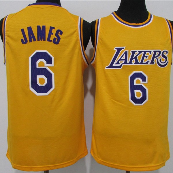 Lakers New Season No. 6 James Embroidered Basketball Uniform 23 # Lakers Jersey New Basketball Uniform