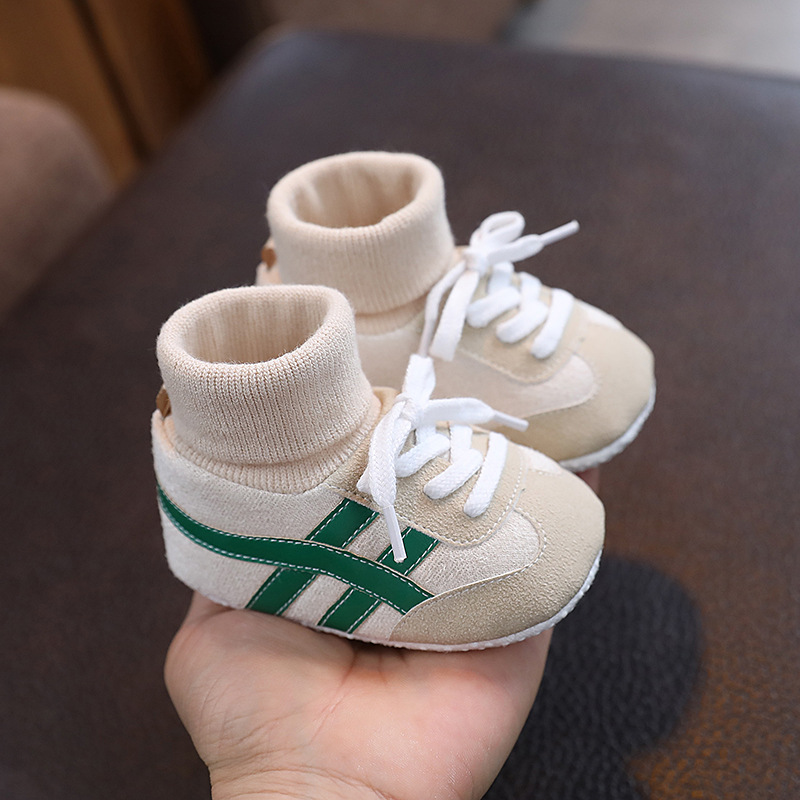 Cross-Border Spring and Autum Baby Shoes for Men and Women 0-1 Years Old, Non-Falling Soft-Soled Non-Slip Toddler Shoes for Boys and Girls 6-12 Months