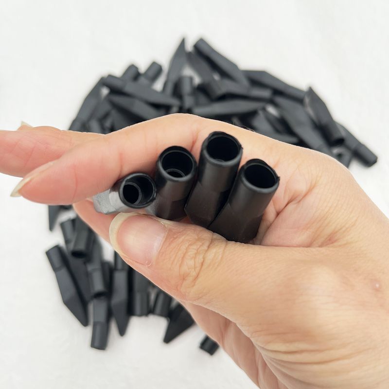 Bow and Arrow accessories rubber PVC black soft arrow 8mm pier head 7mm safety leather arrow pot throwing arrow props