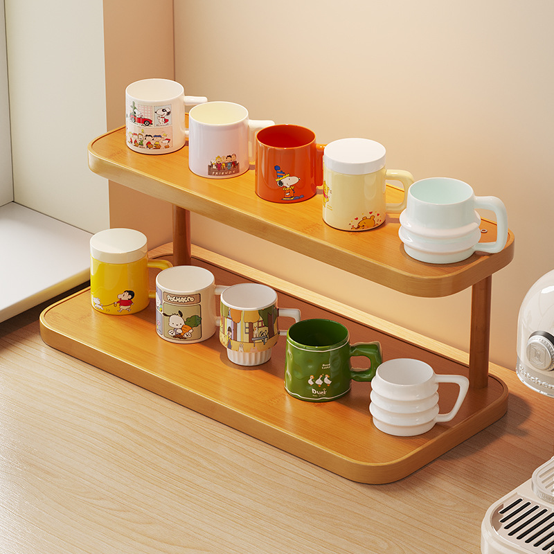 Держатель для чашек настольный многофункциональный стеллаж для воды лестничный многоуровневый органайзер для косметики и хранения ювелирных изделий