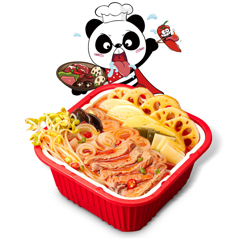 Chongqing self-cooked hot pot lazy people convenient fast food spicy Bashu self-heating Net red food wholesale self-heating small hot pot