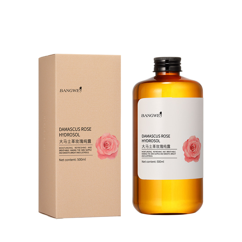 New Bang Wei Damascus Rose Pure Dew 500ml Hydrating Moisturizing Brightening Skin Improving Dark Yellow Skin Pure Dew Water
