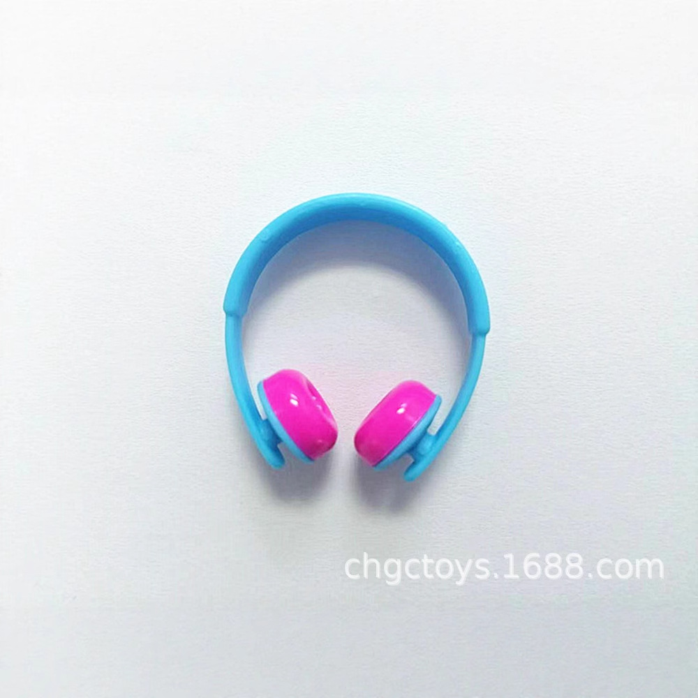 25-Color Mini Earphone Accessories Milk Tea Shop No. 8 Duck Earphones Headset Little Yellow Duck Pretend Play Toy Accessories