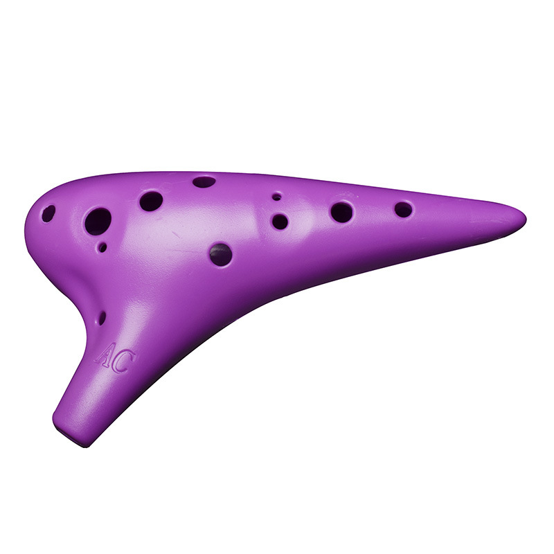 Resin Ocarina 12-hole Alto C tuning 12-hole AC plastic adult children beginner Ocarina entry musical instrument foreign trade