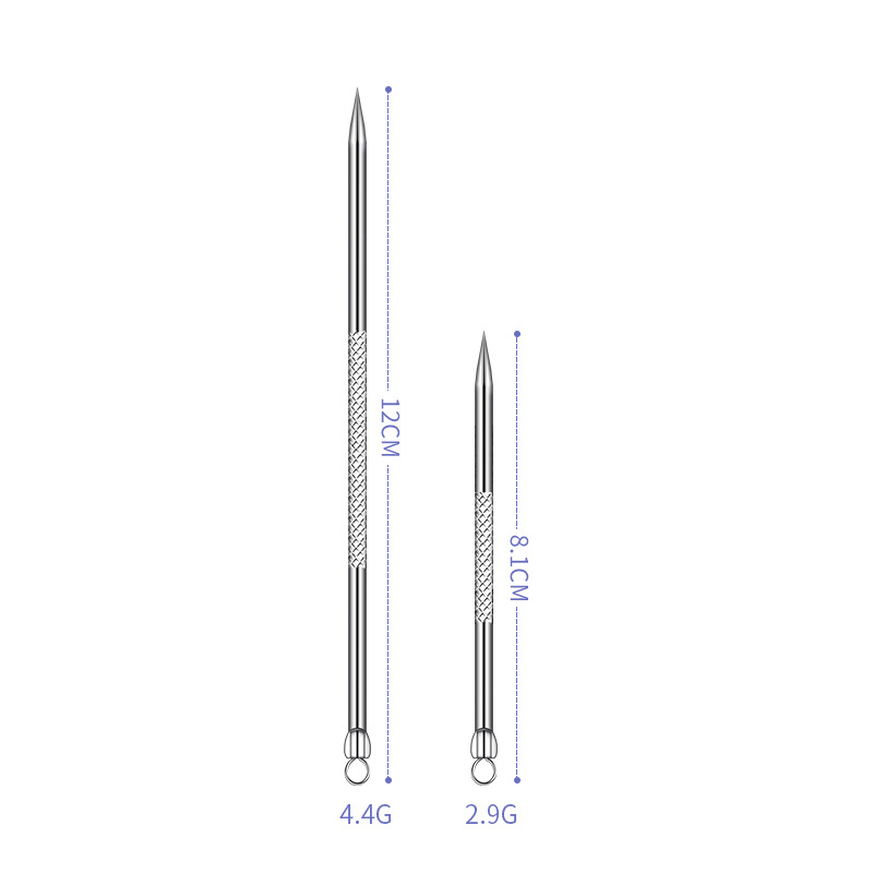 Factory new high-grade 8cm stainless steel mirror light acne needle acne needle portable acne needle acne needle wholesale