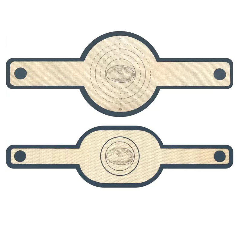 Silicone Dutch Bread Mat Food Grade Double Ear Long Handle Baking Mat Air Fryer Baking Mat Dough Transfer Mat Pot Mat