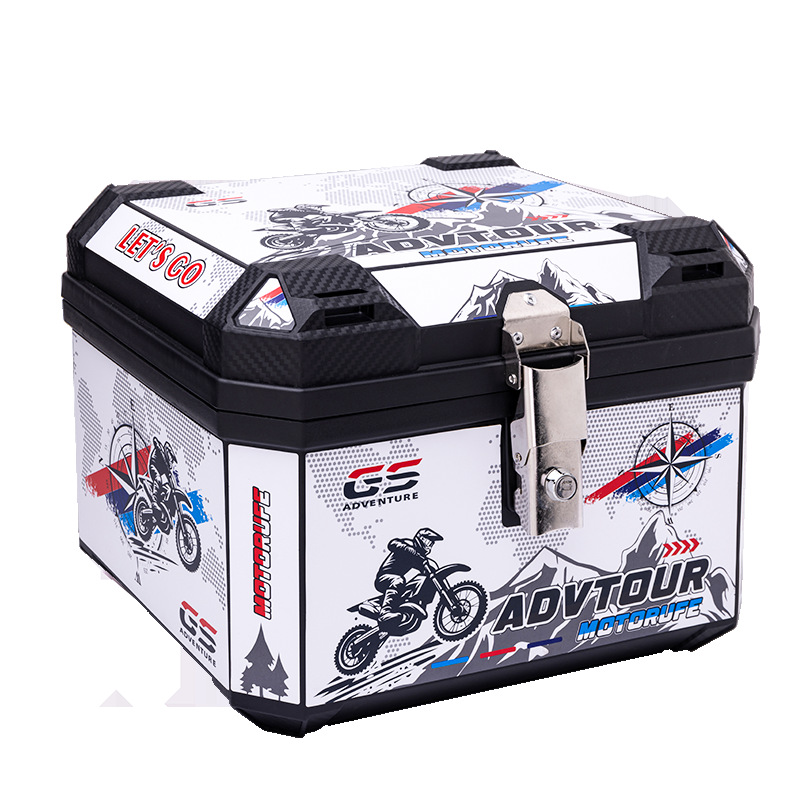 Electric Vehicle Trunk, Motorcycle Trunk, Battery Vehicle Universal Large-Capacity Rear Trunk, Waterproof Delivery Box