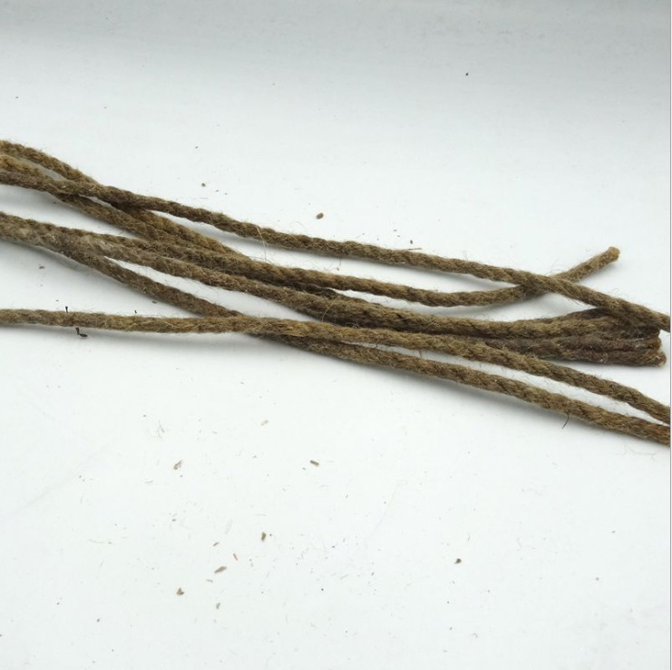 Outdoor Emergency Ignition Rope Barbecue Ignition Carbon Single 660MM Ignition FlaMMable Wax Hemp Rope Ignition Rope