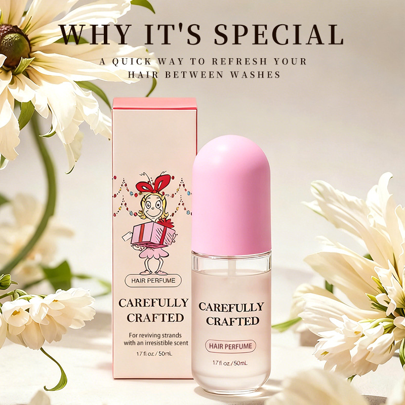 Cross-Border Customized Christmas Cookie Hair Fragrance Spray, Long-Lasting Fragrance, Full English Perfume, Foreign Trade Oem Processing