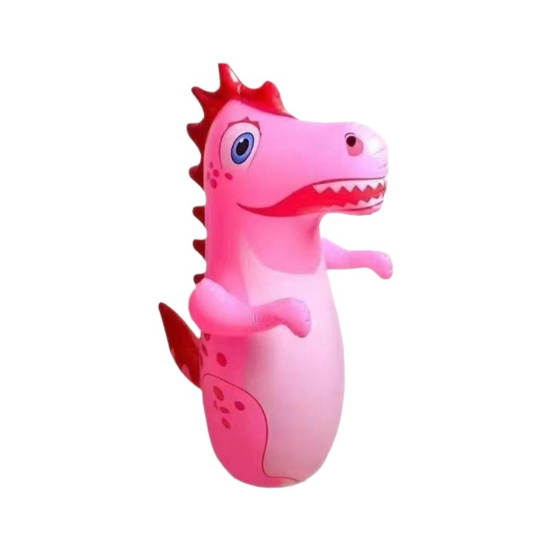 Inflatable Dinosaur Tumbler Shake Tone Explosions 90cm Children Inflatable Boxing Column Props Vent Toys Wholesale