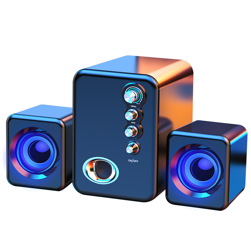 Q8 Audio Computer Audio Desktop Home Small Speaker Mini Super Subwoofer Wired Multimedia Bluetooth