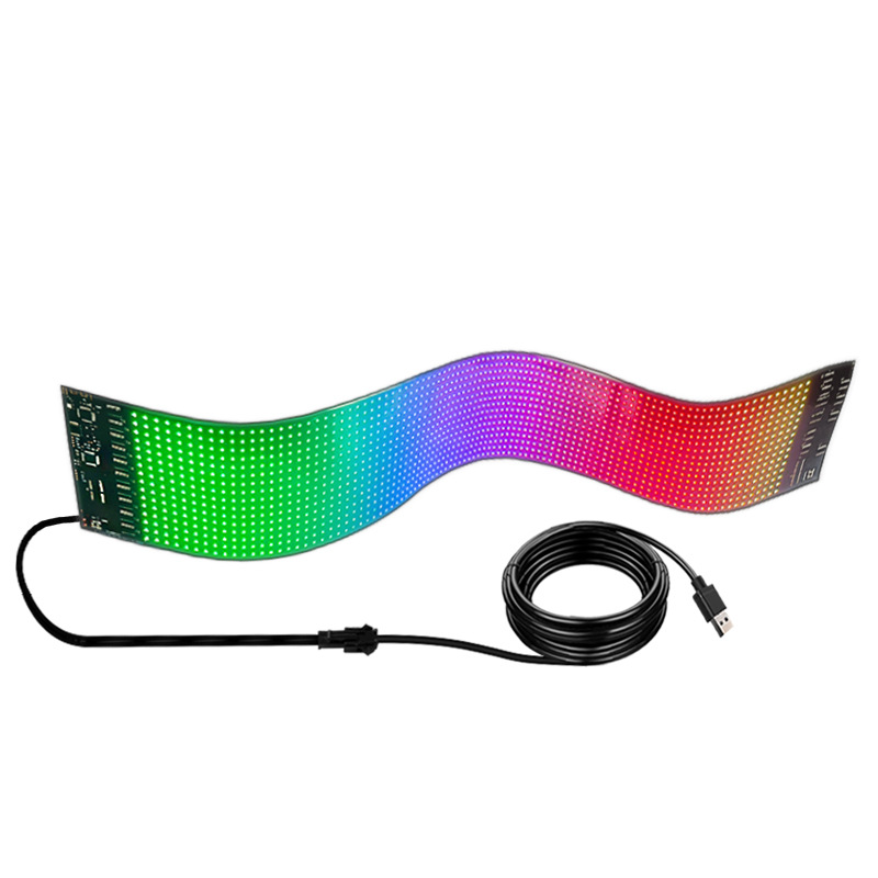 Led Flexible Screen Stall Advertising Mobile Phone Change Power Bank USB Powered Ultra-Thin Flexible Small Led Display