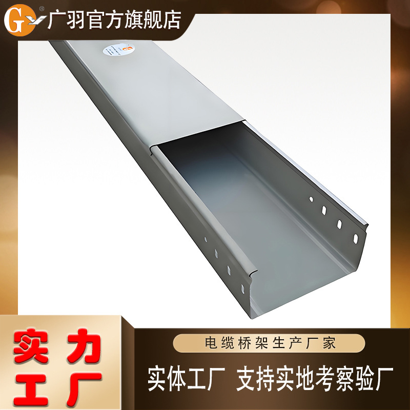 Stainless Steel 304 Aluminum Alloy Large-Span Cable Tray Metal Wire Duct Factory Punched Drilled Galvanized Five-Wire Exposed Line