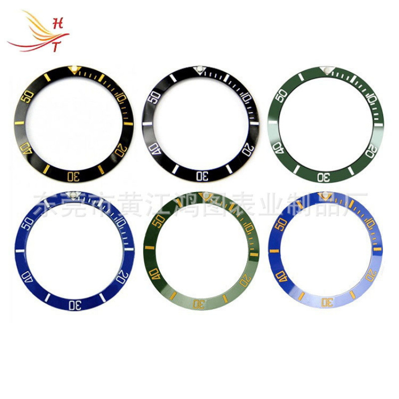 Manufacturer Supplies Watch Accessories Rolex Ceramic Bezel Submariner Ceramic B-Grade Bezel Wholesale