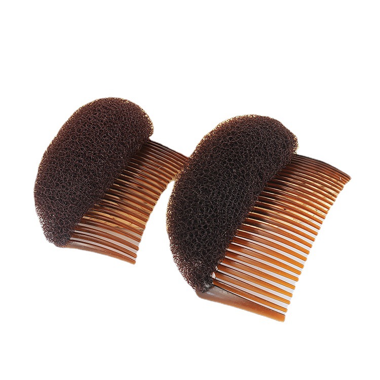 2022 New Princess Hair Disk Korean Girl Bangs Sticker Fashionable Heightening Hair Comb Sponge Hair Booster Pad