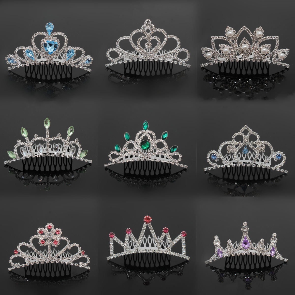 Новая детская корона-гребень, маленькая корона, корона на день рождения для девочек, ювелирные изделия, аксессуары для принцесс, оптовая продажа