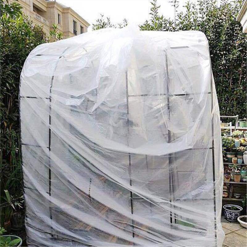 Greenhouse plastic cloth waterproof transparent household cover thickened cold-proof wind dust rain plastic film sealed window warm