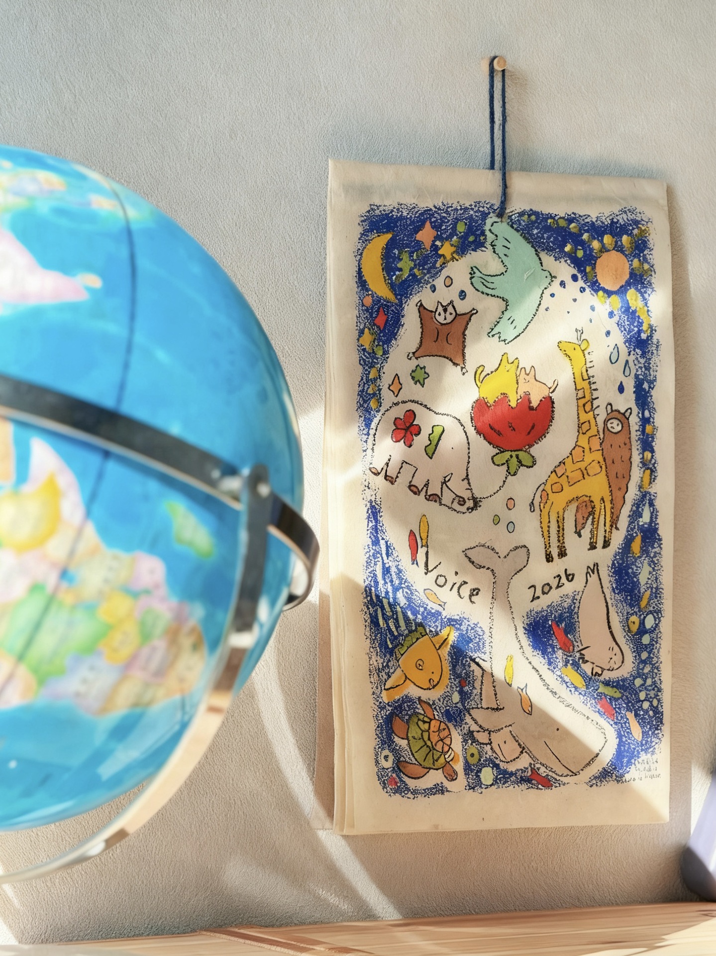 New 2026 Animal Nepal Wall Calendar Graffiti Illustration Calendar Yearly Calendar Monthly Calendar Home Wall Decoration Pendant