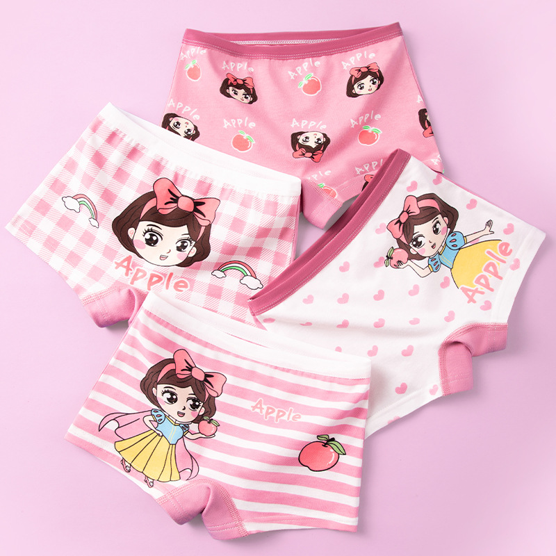 Girls' underwear class a pure cotton boxer shorts children's cotton girls Children Baby boxer underwear factory wholesale