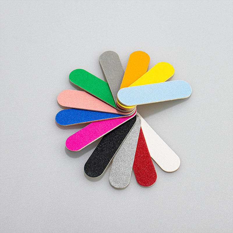 Double-sided 6cm Color Mini Wooden File Nail Rub Nail Rub Wooden File Nail Rub File Disposable Nail Art