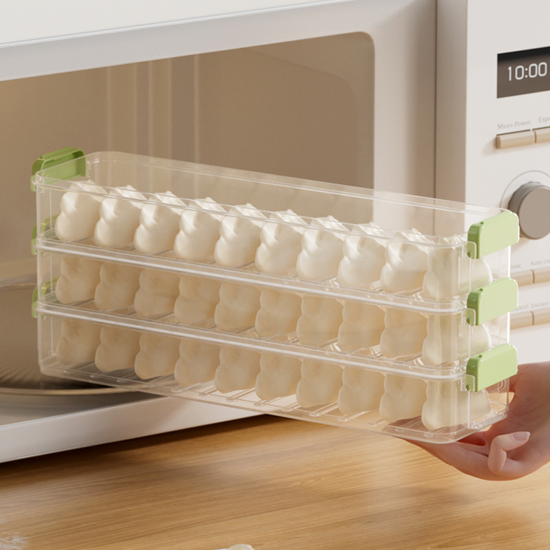 Многоуровневая коробка для хранения пельменей для холодильника, узкая форма для сэндвичей, быстрая заморозка