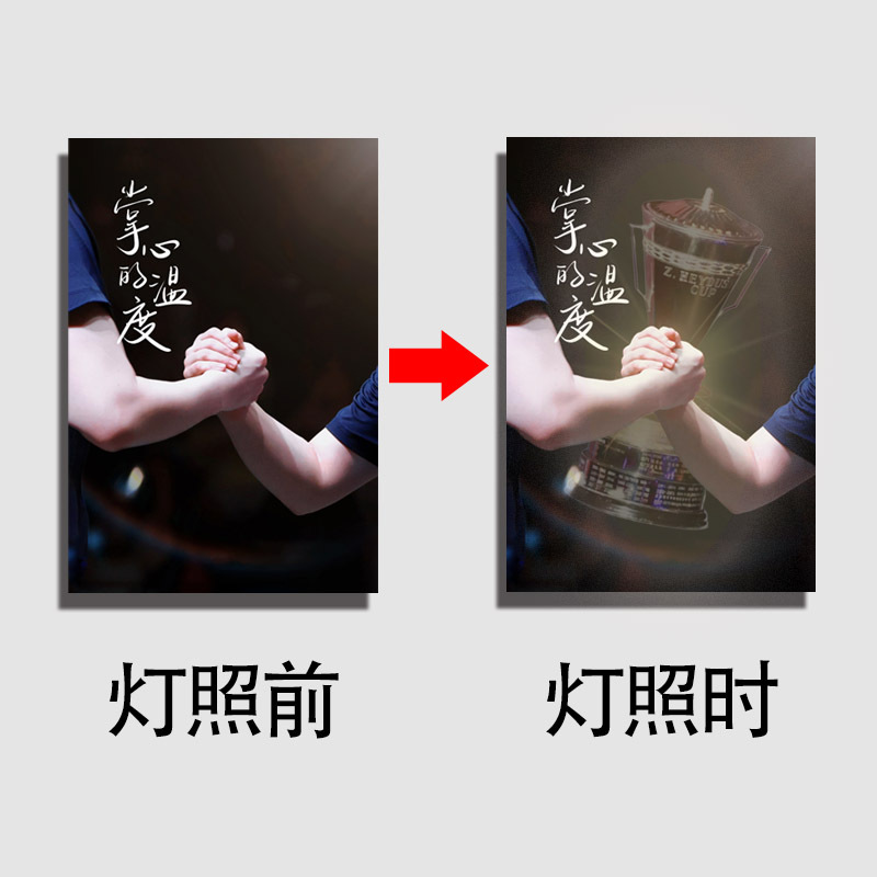 Customizable Transparent Cards with Hidden Text and Images for Celebrities, Anime Postcards, and Translucent Cards