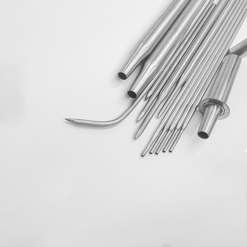 316L304 Medical Grade Stainless Steel Capillary Tube Variable Diameter Sealing Bending Sharpening Expansion and Contraction Chamfering Custom Processing