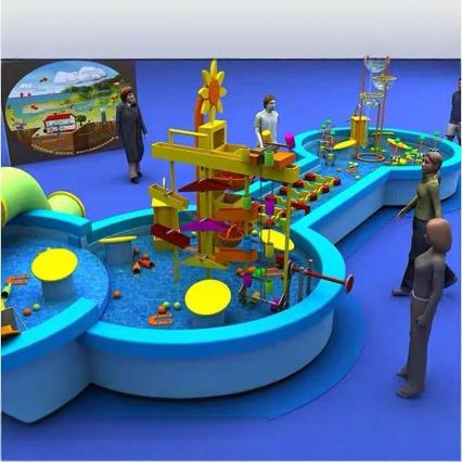 Manufacturers produce outdoor large-scale amusement equipment, water park, combination slide, glass fiber reinforced plastic slide, water village facilities