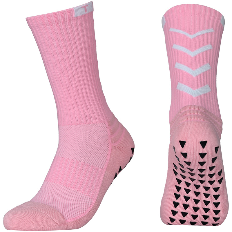 Non-Slip Football Socks Men's Mid-Tube Sports Socks Professional Thickeneded Towel Bottom Sweat-Absorbent Anti-Slip Football Sports Football Socks