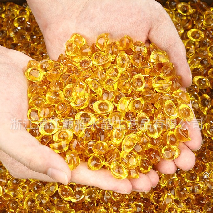 Crystal Ingot, Golden Yellow Crystal Bean, Citrine, Factory Direct Sales of Crystal Crafts, Ingot Wholesale, Street Stall Goods