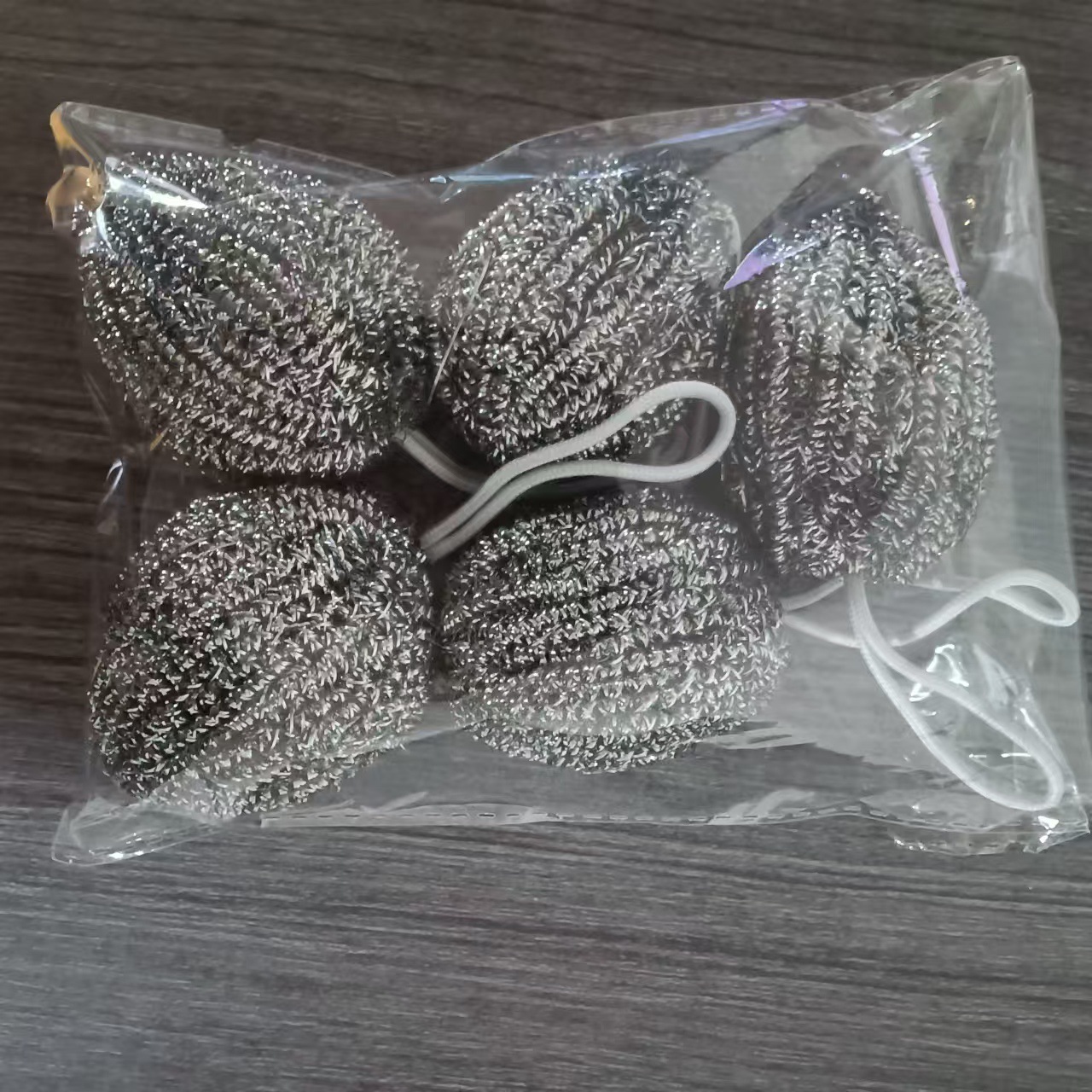 Large encryption lanyard steel wire ball stainless steel cleaning ball kitchen brush pot dish washing wire oil artifact rust