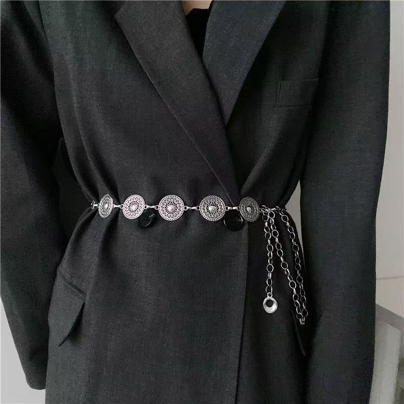 Butterfly Waist Chain for Women, New Design, Decorative Retro Waist Chain with Dress, Suit, Sexy Belt, European and American