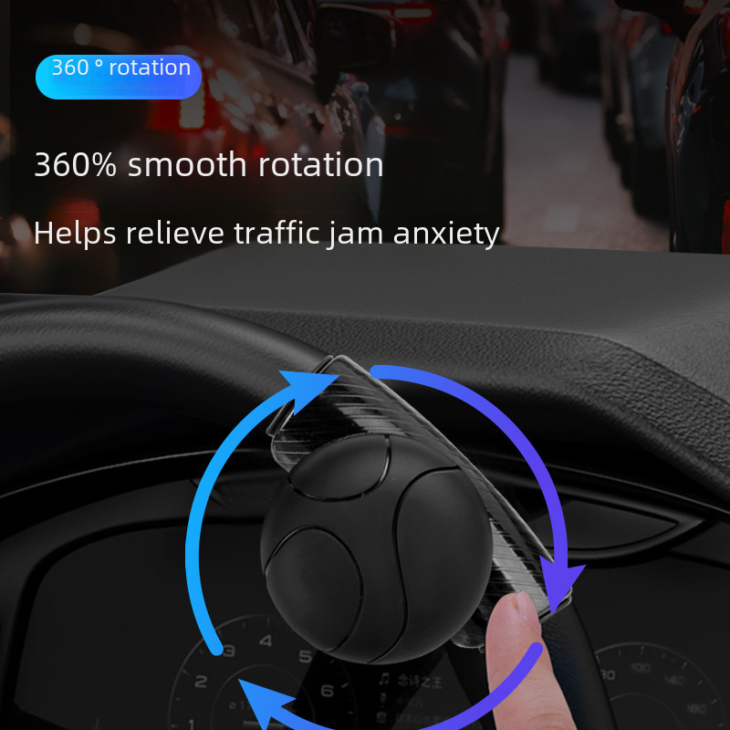 Automobile steering wheel booster non-slip silicone booster ball car bearing type 360 ° labor-saving auxiliary steering gear